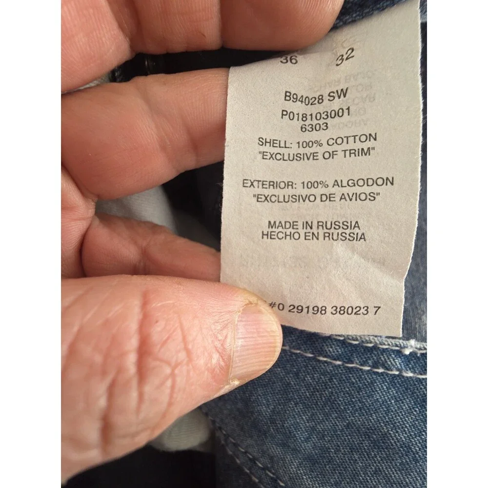 Vintg Big Smith Mens Denim Carpenter Bib Overalls Work Utility Overall 36"*32" - Picture 5 of 10